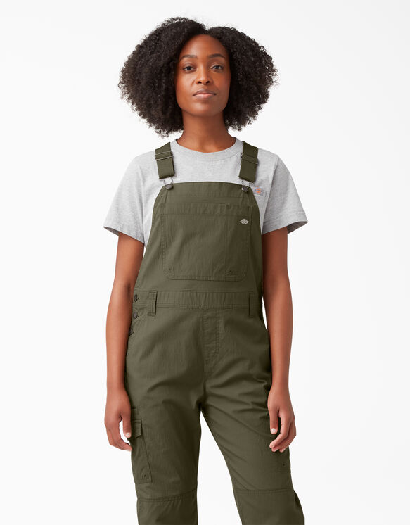 Women&#39;s Cooling Ripstop Bib Overalls - Rinsed Military Green &#40;RML&#41;