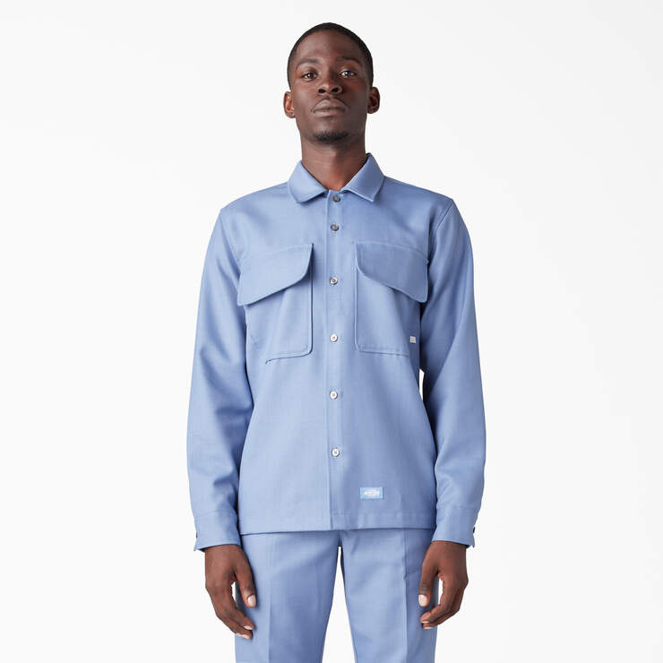 Dickies Premium Collection Boxy Shirt - Ashleigh Blue (AHB) image number 1