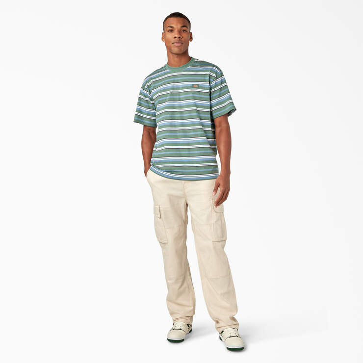 Glade Spring Striped T-Shirt - Coronet Blue Stripe (HYR) image number 5