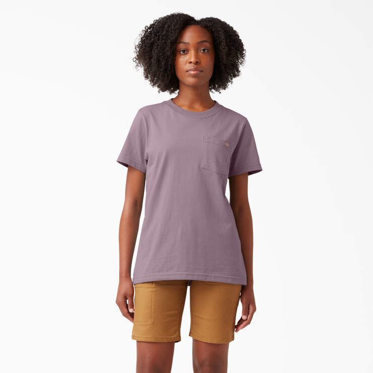Women's Heavyweight Short Sleeve Pocket T-Shirt - Lilac (LC) image number 1