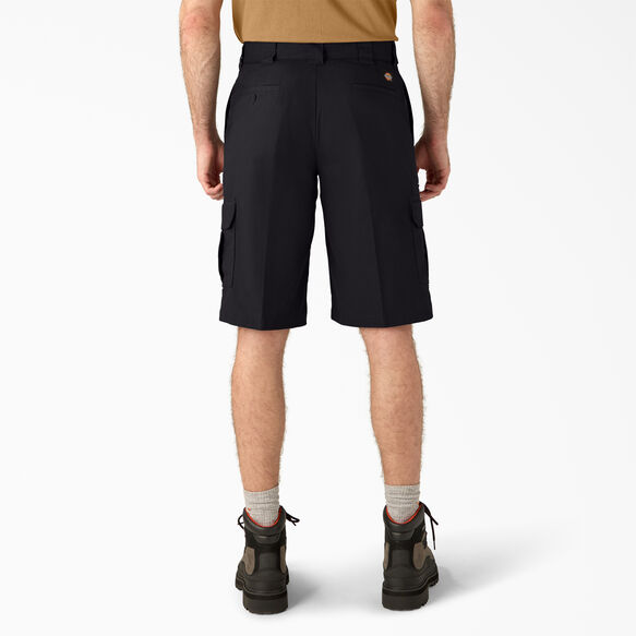 Relaxed Fit Cargo Shorts, 13&quot; - Black &#40;BK&#41;