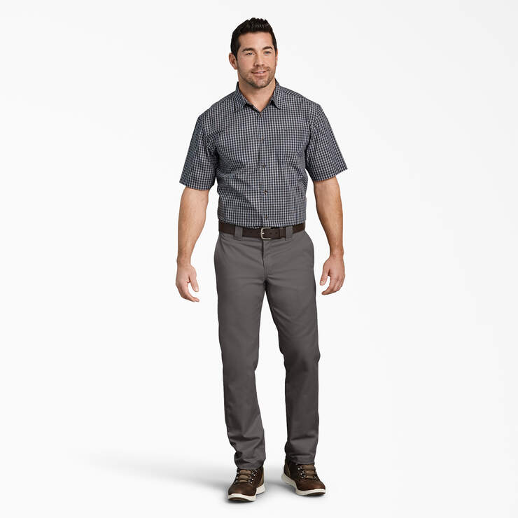Slim Fit Tapered Leg Multi-Use Pocket Work Pants - Gravel Gray (VG) image number 4