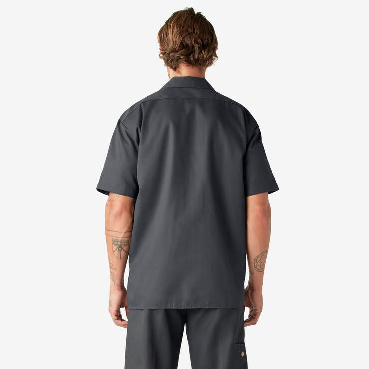 Short Sleeve Work Shirt - Charcoal Gray (CH) image number 2