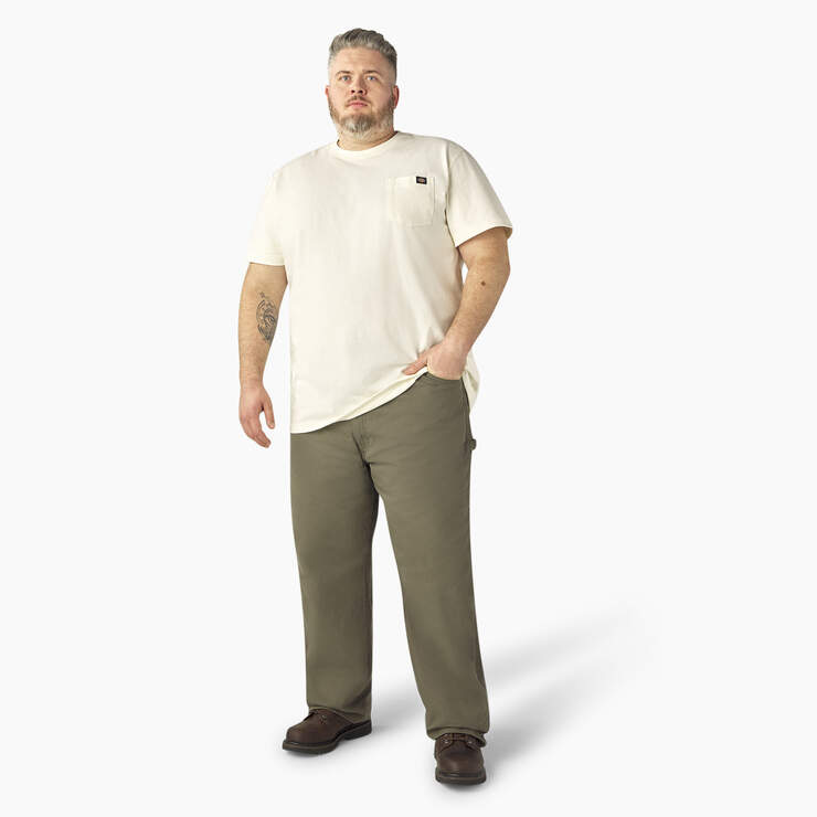 Heavyweight Short Sleeve Pocket T-Shirt - Natural Beige (NT) image number 11
