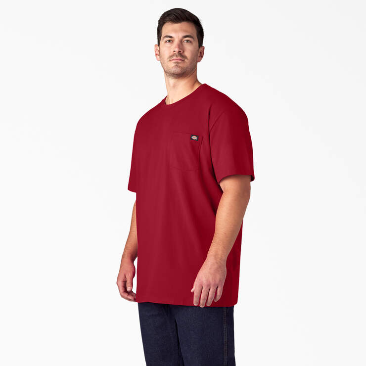 Heavyweight Short Sleeve Pocket T-Shirt - English Red (ER) image number 7