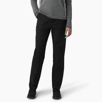 Women's Cooling High Rise Tapered Leg Double Knee Pants - Black (BKX)