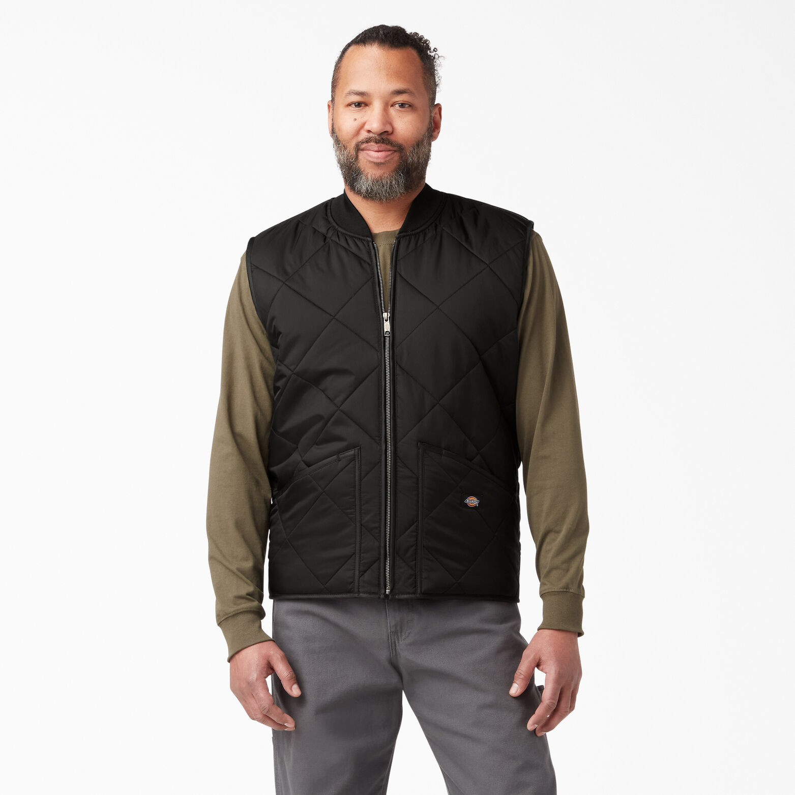 Normal maruntita Settlers  Quilted Nylon Vest for Men | Dickies