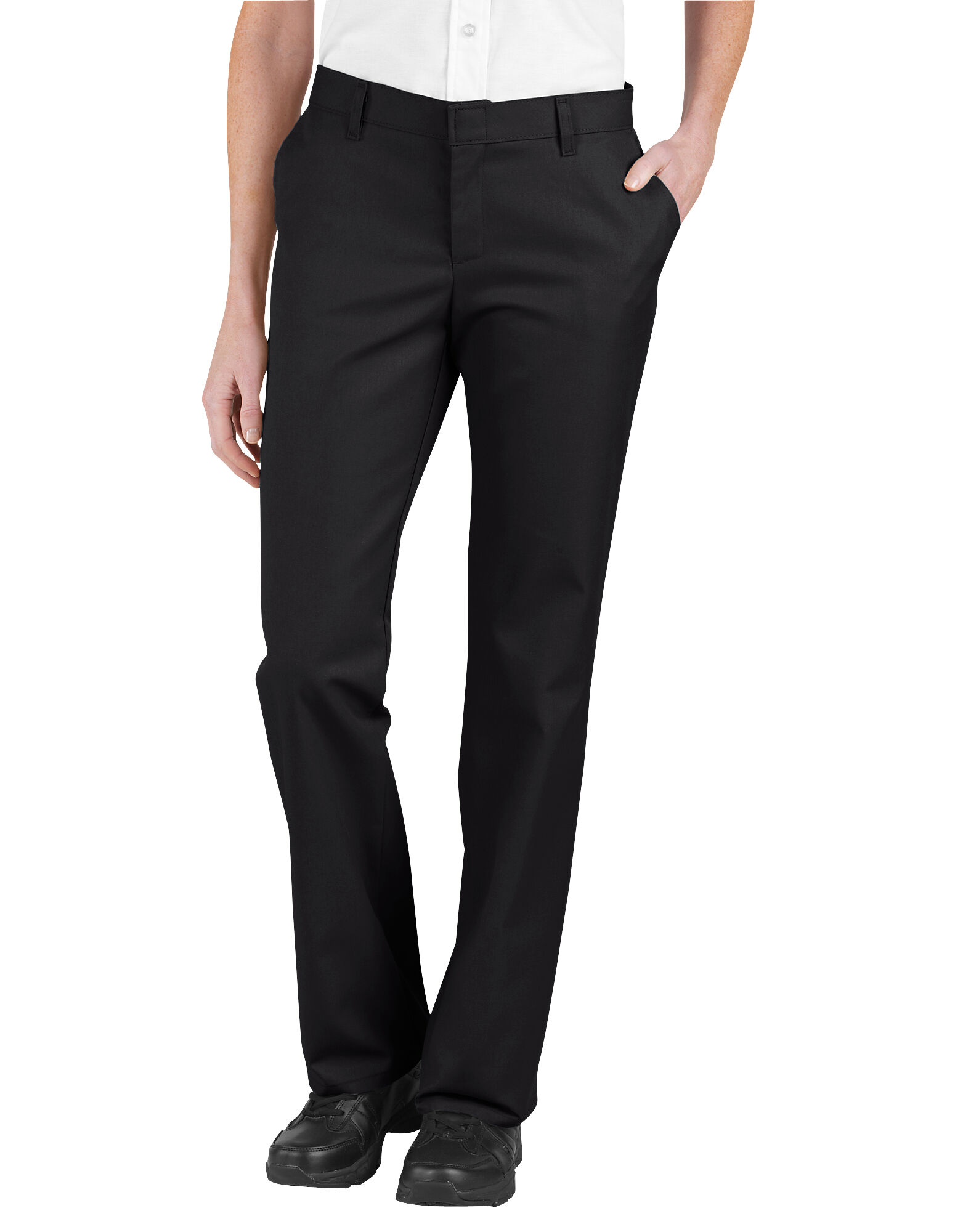 Women's Relaxed Fit Flat Front Pants | Dickies