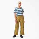 Women&rsquo;s Striped Cropped T-Shirt - Cobalt Stripe &#40;C2S&#41;