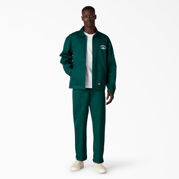 Unlined Graphic Eisenhower Jacket - Forest Green &#40;FT&#41;