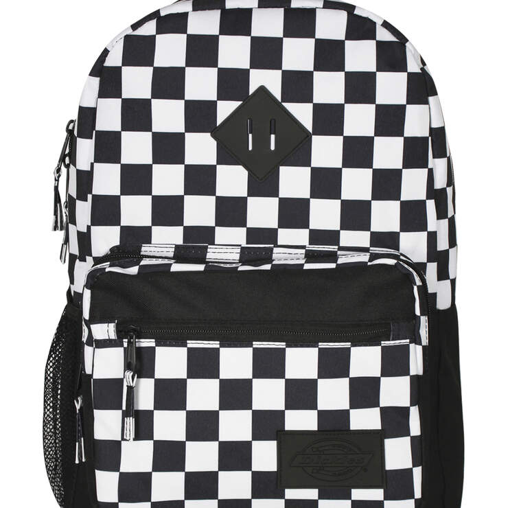 Study Hall Black Checkered Backpack - Black White Checkered (CBW) image number 1