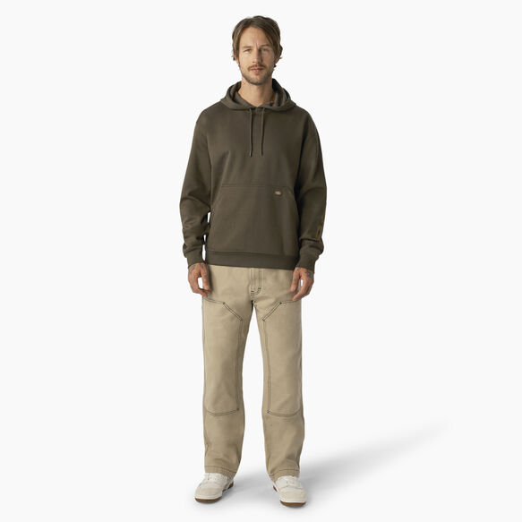 Water Repellent Sleeve Logo Hoodie - Moss Green &#40;MS&#41;