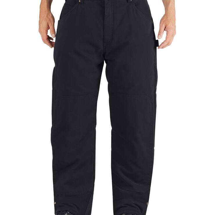 Sanded Duck Insulated Pants - Rinsed Black (RBK) image number 1