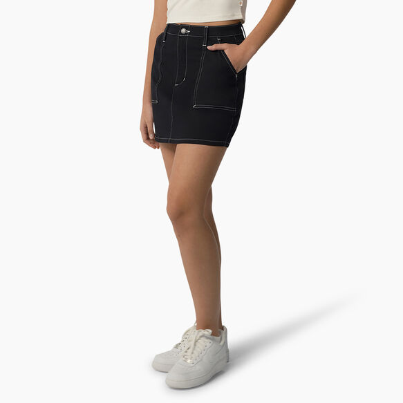 Women&#39;s High Waisted Carpenter Skirt - Black &#40;BKX&#41;