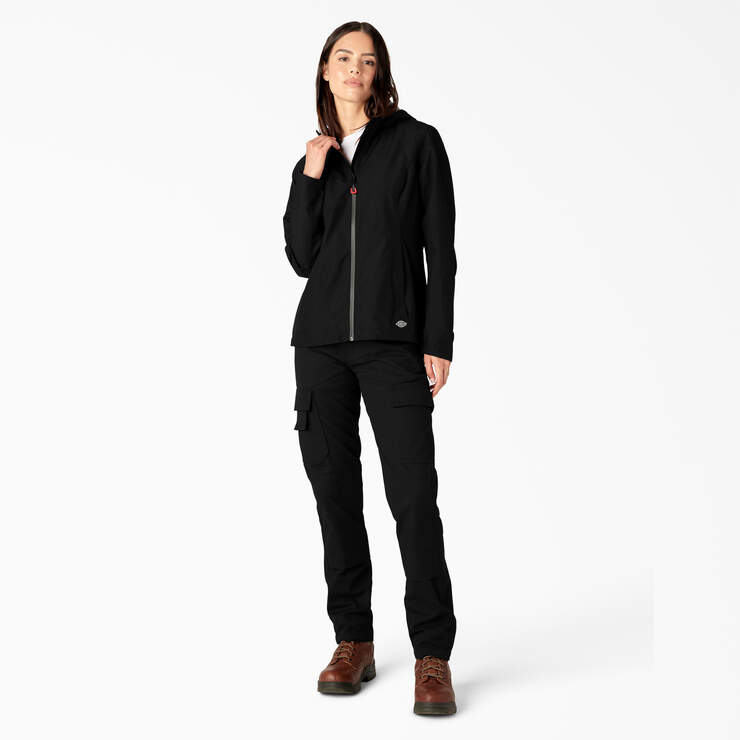 Women’s Waterproof Rain Jacket - Black (BKX) image number 4