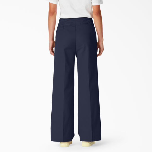 Women&#39;s Stonewashed Wide Leg Work Pants - Ink Navy &#40;IK&#41;
