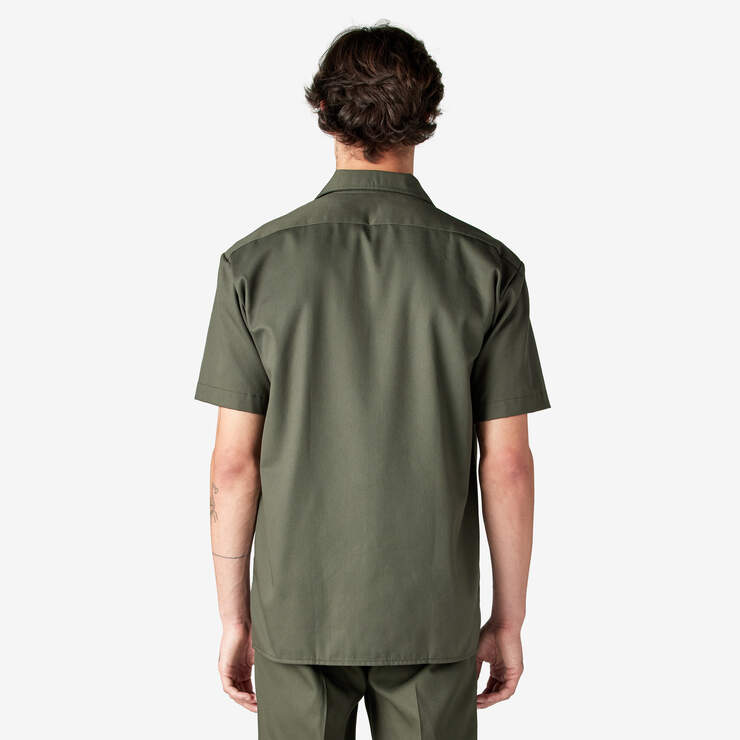 Short Sleeve Work Shirt - Olive Green (OG) image number 2