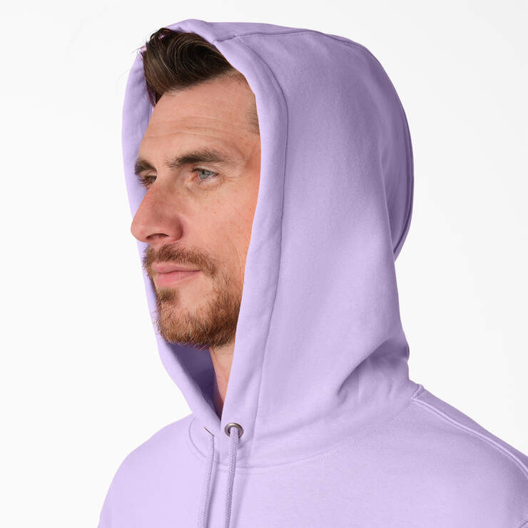 Fleece Embroidered Chest Logo Hoodie - Purple Rose (UR2) image number 5