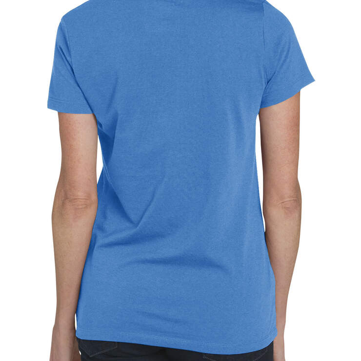 Women's Short Sleeve V-Neck T-Shirt - SAILOR BLUE (SB1) image number 2