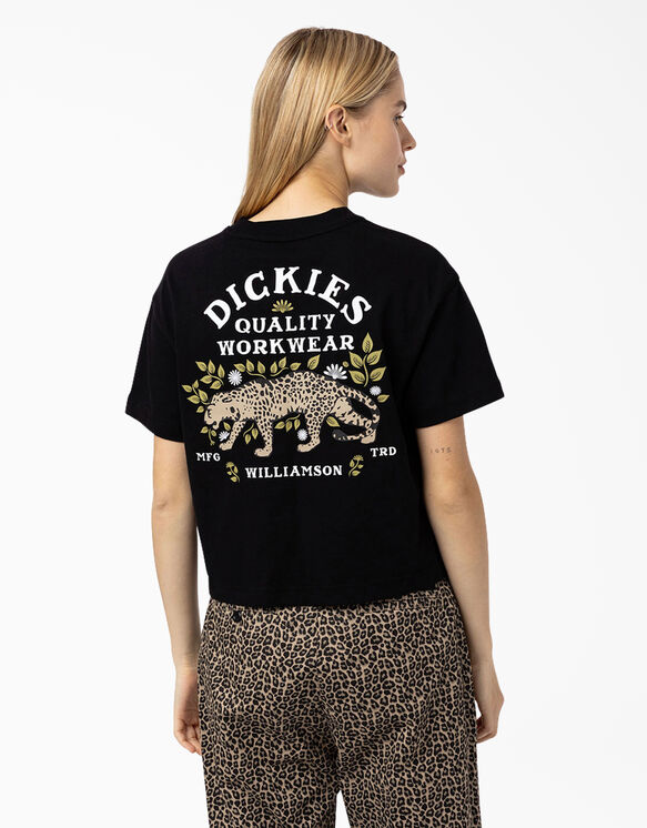 Women&#39;s Fort Lewis Cropped Graphic T-Shirt - Black &#40;BK&#41;