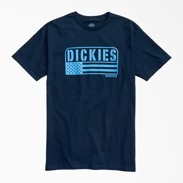 American Flag Graphic T-Shirt - Navy Blue (NV)