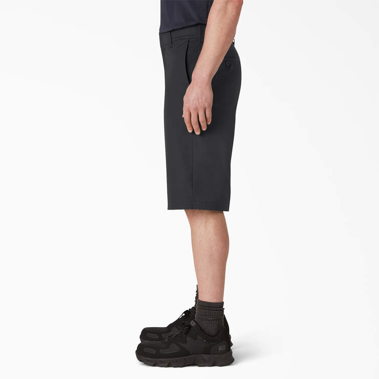 FLEX Cooling Active Waist Regular Fit Shorts, 13" - Black (BK) image number 3