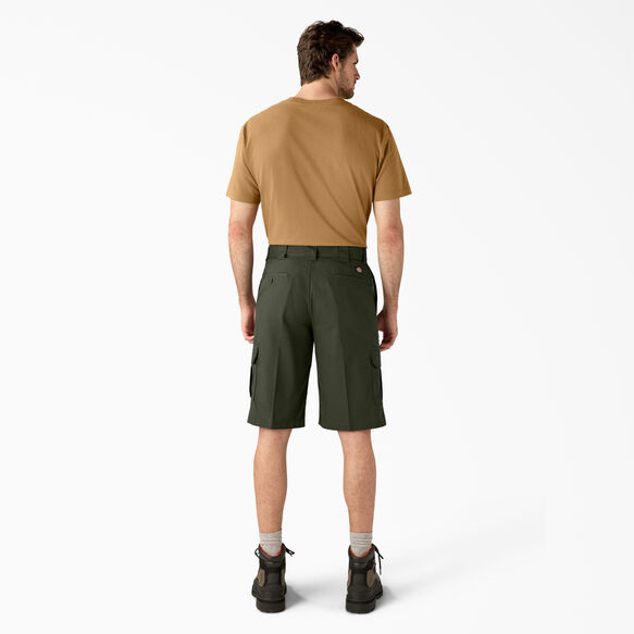FLEX Relaxed Fit Cargo Shorts, 13&quot; - Olive Green &#40;OG&#41;