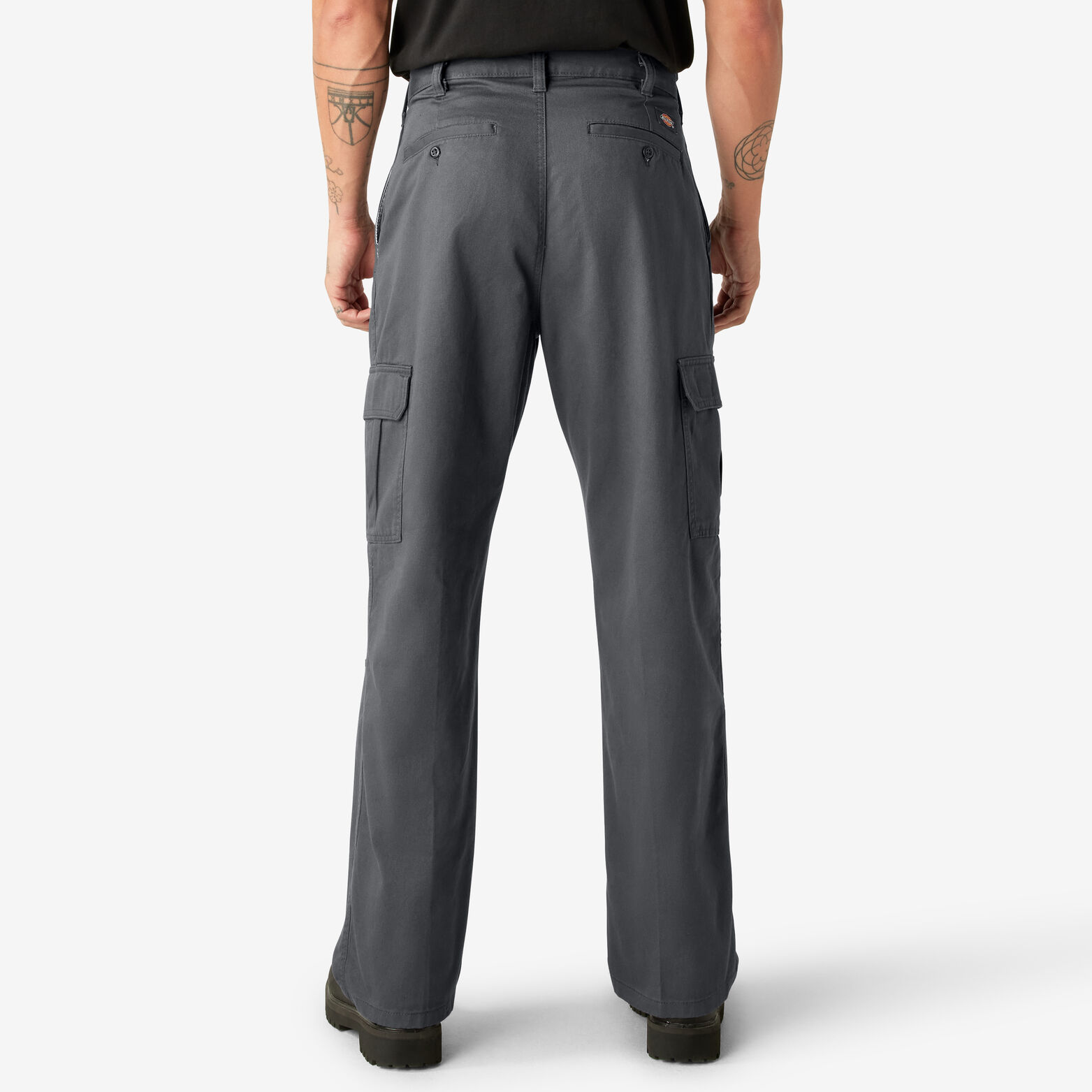 Loose Fit Cargo Pants For Men Rinsed Charcoal Gray | Dickies