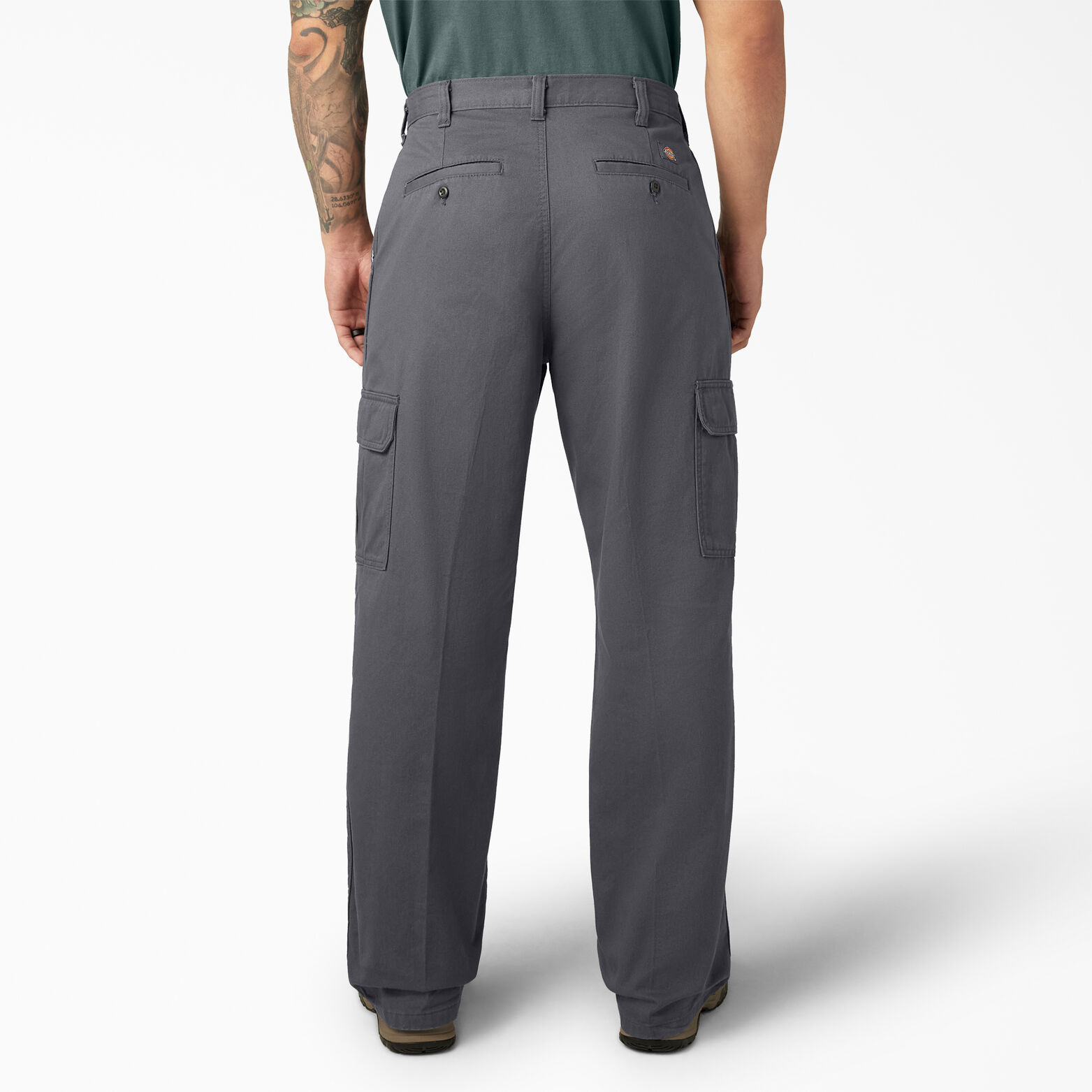 Loose Fit Cargo Pants For Men Rinsed Charcoal Gray | Dickies