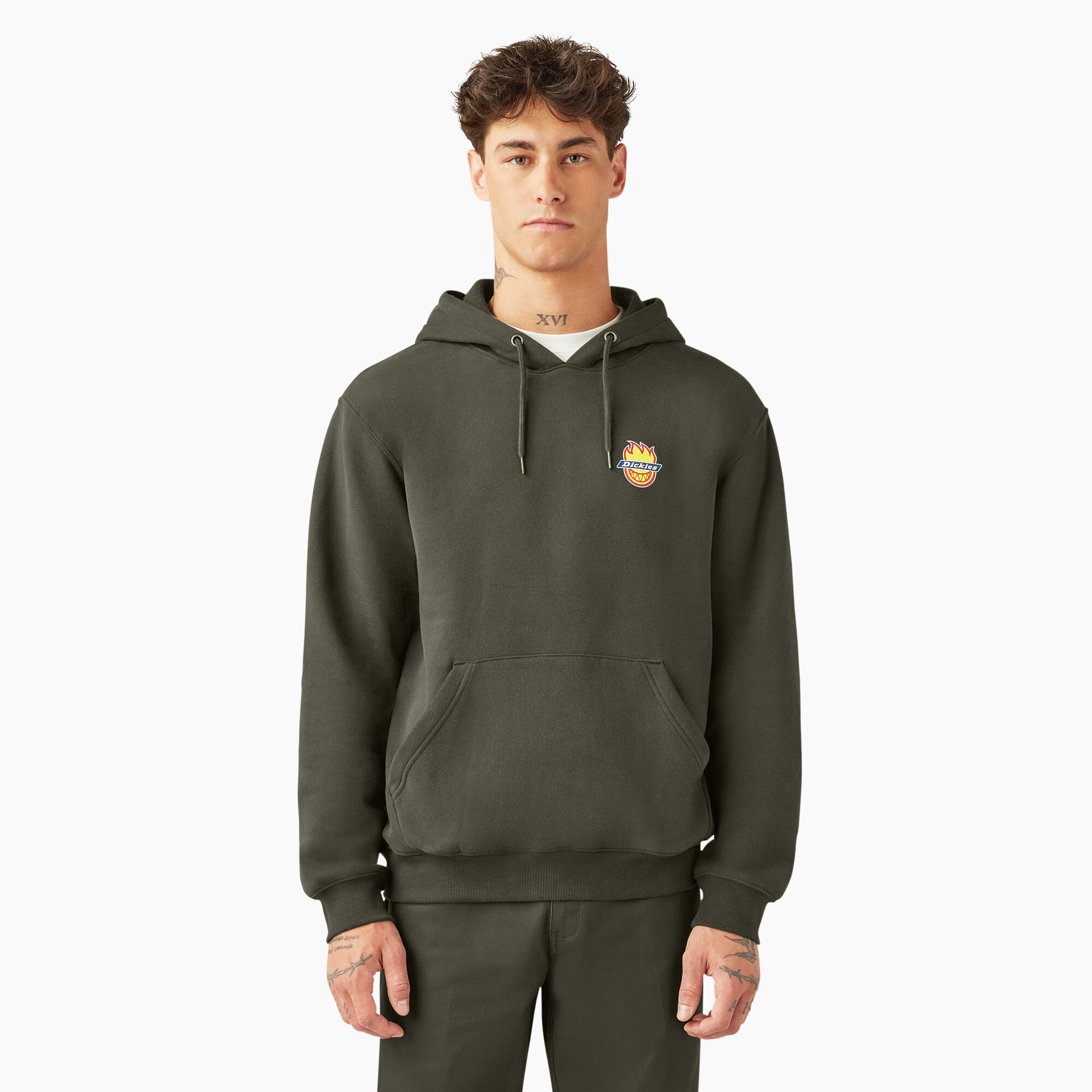 Dickies X Spitfire Hoodie Olive Green Dickies US