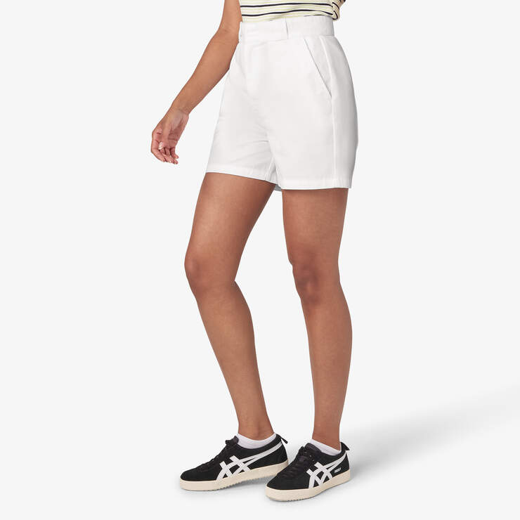 Women's Phoenix Shorts, 4" - White (WH) image number 3