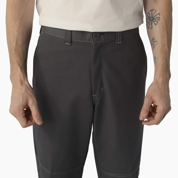 Dickies Skateboarding Regular Fit Double Knee Pants - Charcoal w/ Gray Stitching (HCG) image number 6