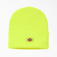 Cuffed Knit Beanie - Neon Yellow (EW)