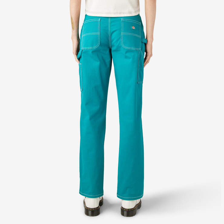 Women's Relaxed Fit Carpenter Pants - Deep Lake (DL2) image number 2
