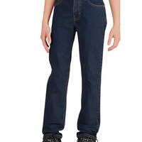 Boys' Flex Slim Fit Skinny Leg 5-Pocket Denim Jeans, 4-7 - Stonewashed Medium Blue (MNT)