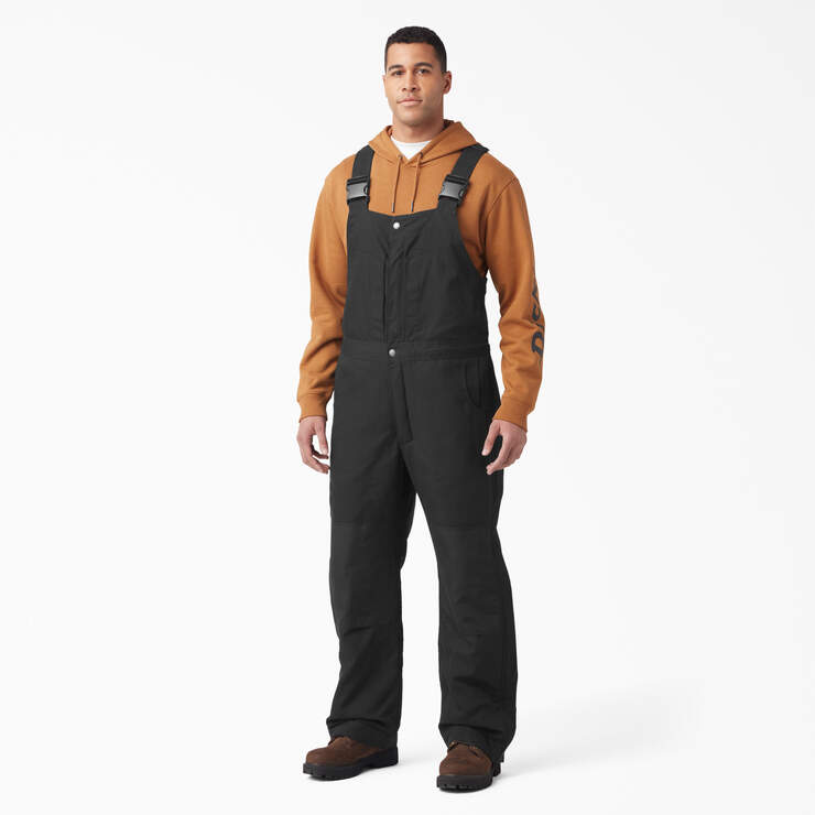 DuraTech Renegade FLEX Insulated Bib Overalls - Black (BK) image number 1