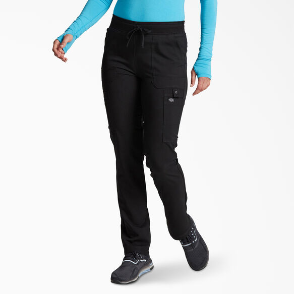 Women&#39;s Balance Tapered Leg Cargo Scrub Pants - Black &#40;BLK&#41;