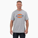 Short Sleeve Tri-Color Logo Graphic T-Shirt - Heather Gray &#40;HG&#41;