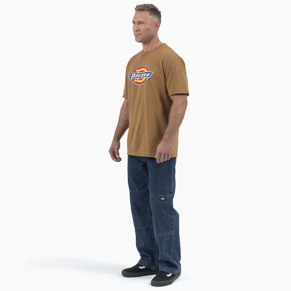 Short Sleeve Tri-Color Logo Graphic T-Shirt - Brown Duck &#40;BD&#41;