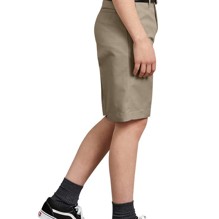 Boys' FlexWaist® Flat Front Shorts, 4-7 - Desert Sand (DS) image number 3