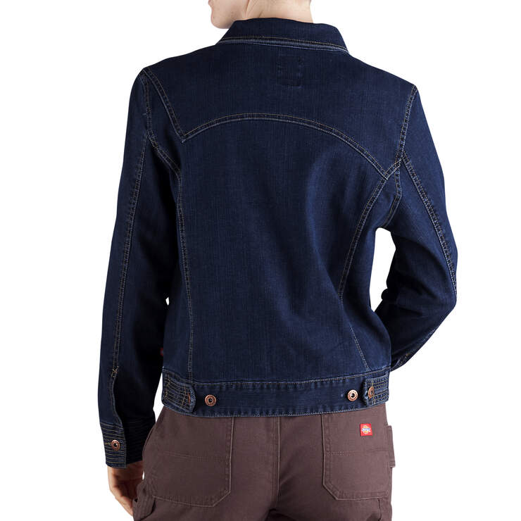 Women's Stretch Denim Jacket - Dark Indigo (DIB) image number 2