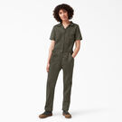 Women&#39;s Cooling Short Sleeve Coveralls - Moss Green &#40;MS&#41;