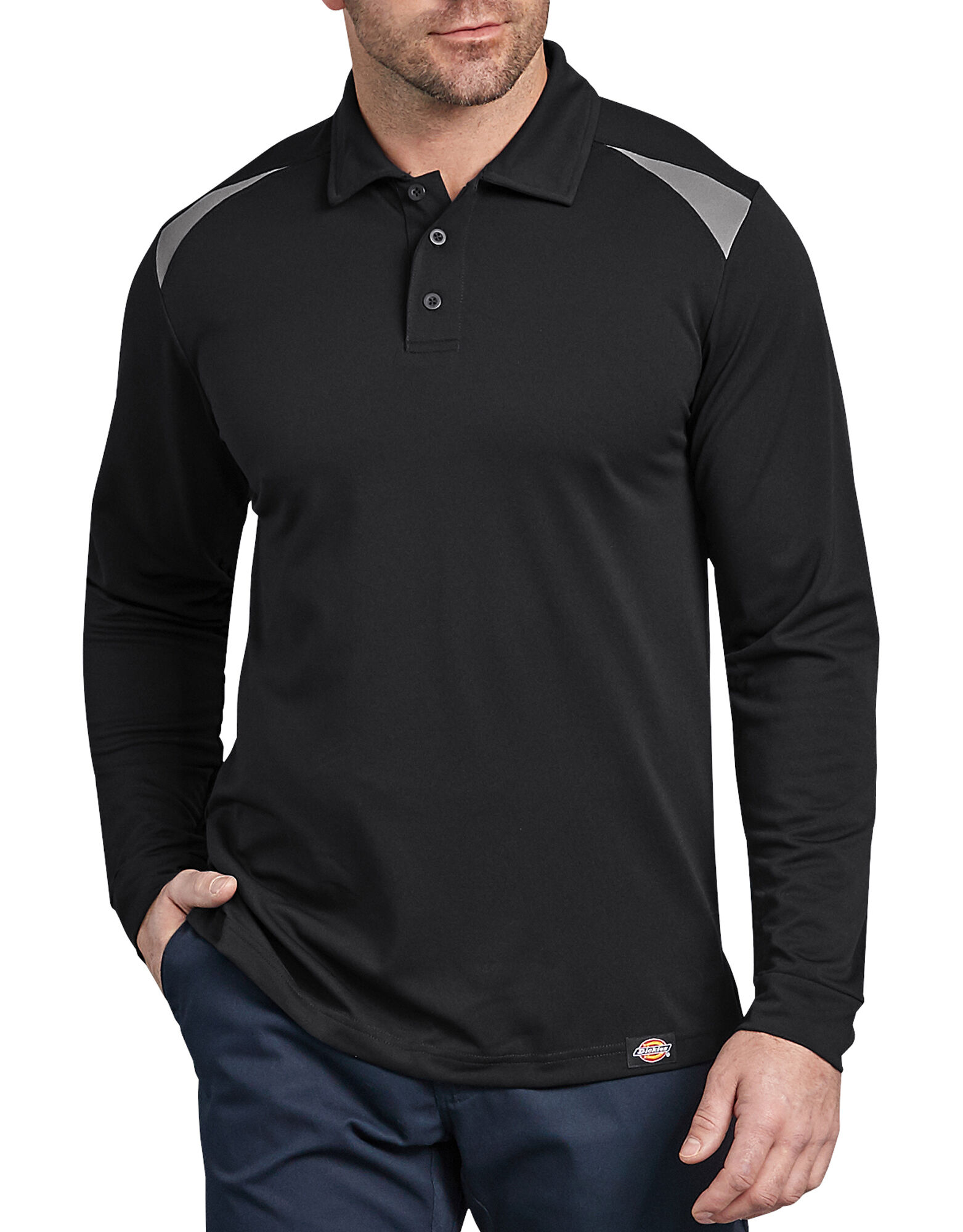 long sleeve performance polo