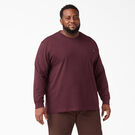 Heavyweight Long Sleeve Pocket T-Shirt - Burgundy &#40;BY&#41;