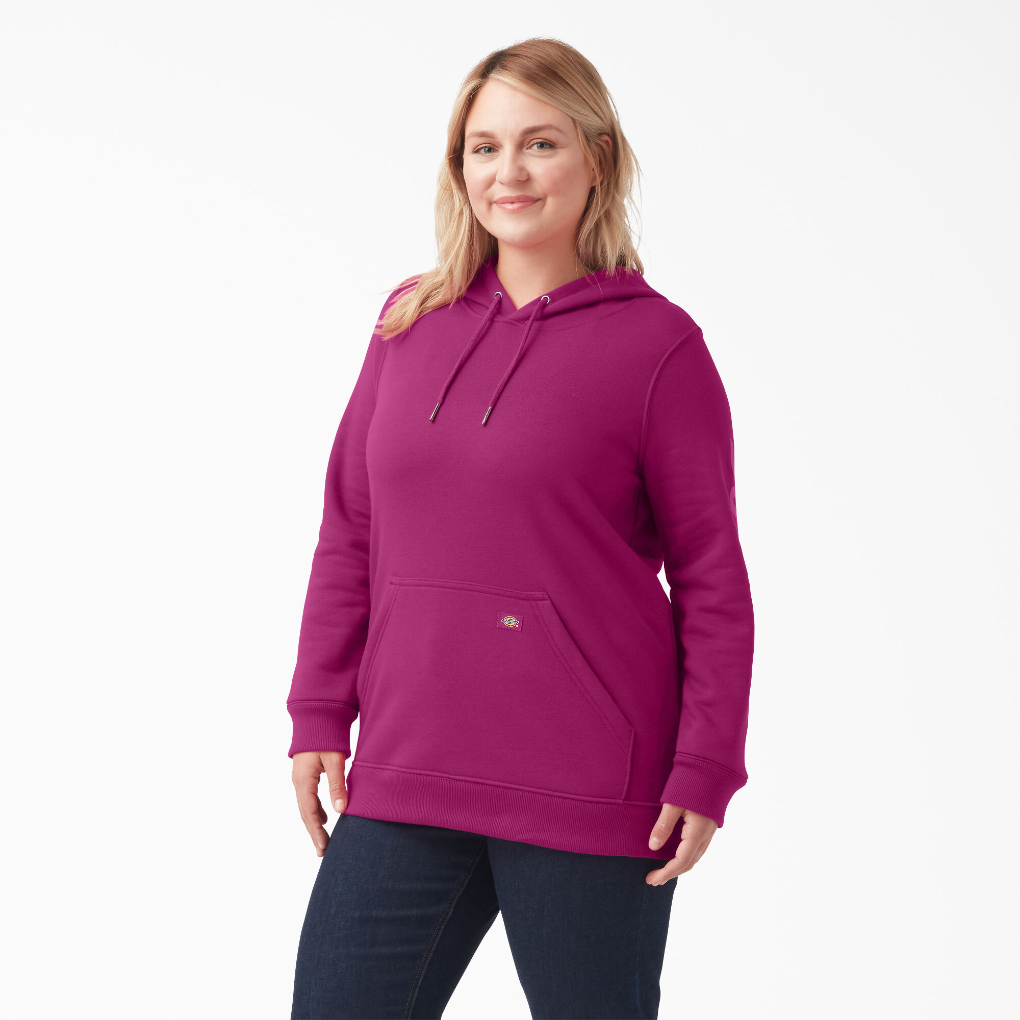 Logo-patch zip-up hoodie Coton Dickies Construct en coloris Blanc Femme Articles de sport et dentraînement 
