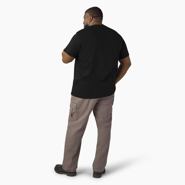 Lightweight Short Sleeve Pocket T-Shirt - Black (BK) image number 10