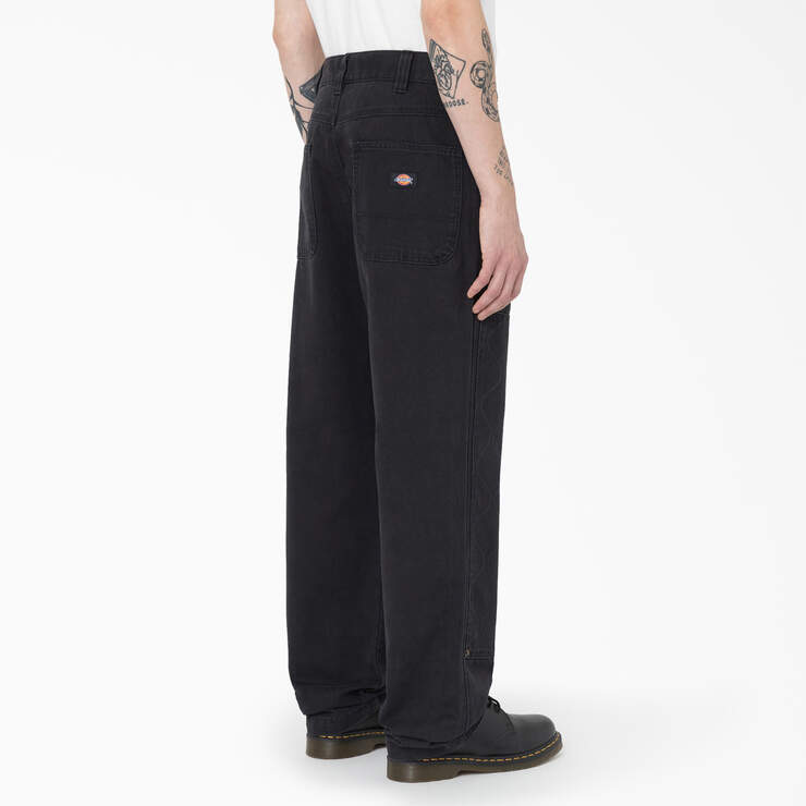 Thorsby Relaxed Fit Double Knee Pants - Black (BKX) image number 4