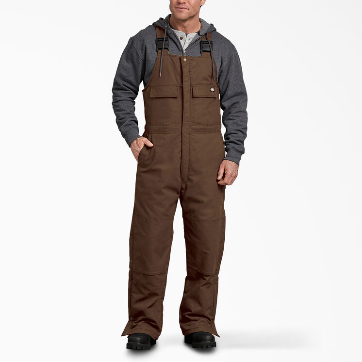Sanded Duck Insulated Bib Overalls - Timber Brown &#40;TB&#41;