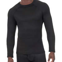 Men's Performance Long Johns Thermal Underwear Top - Black (BK)