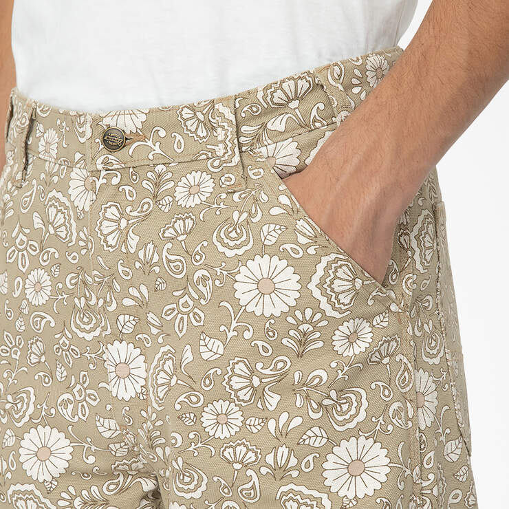 Ellis Floral Print Duck Canvas Pants - Light Floral (FCG) image number 6